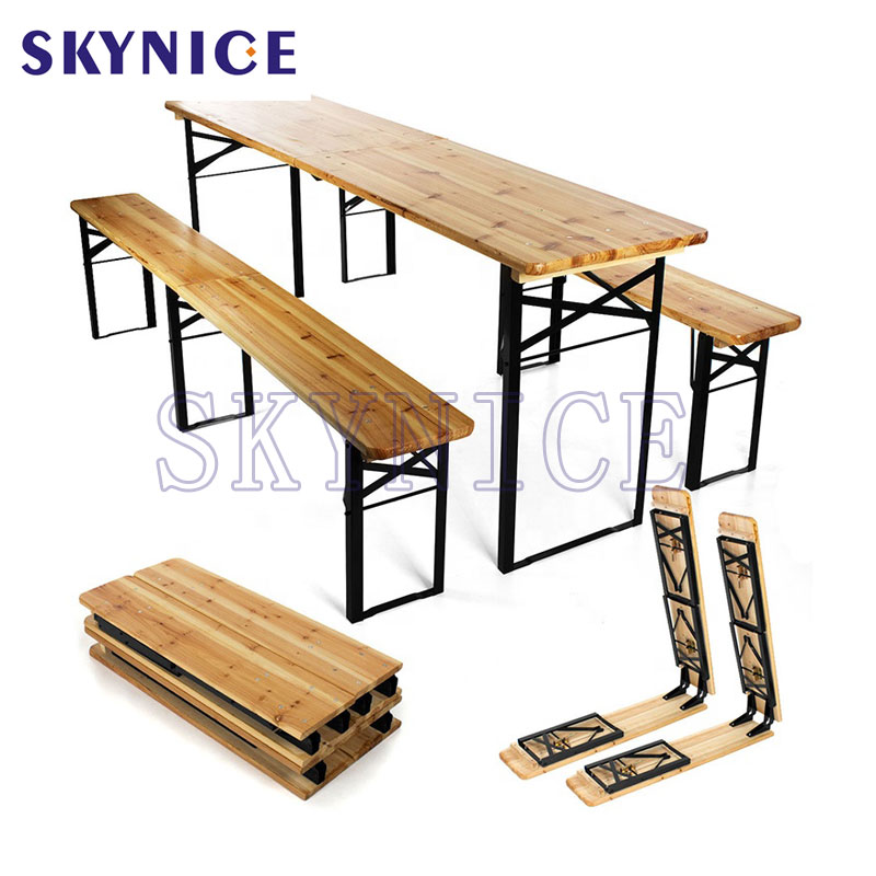 Hot Sale træbænke Dinning Beer Table Set